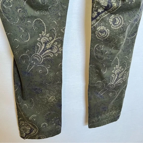 Pilcro and the Letterpress Green Chinos  Paisley Slim Fit - Picture 8 of 16
